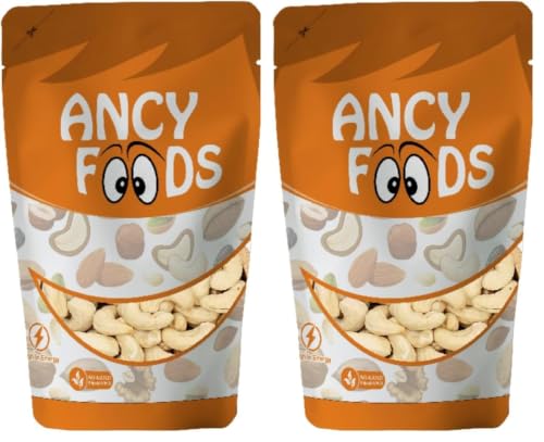 Image of Ancy Kaju (Cashew) 1000 Grams (250 Grams X 4) for All Ages | High in Protein and Boosts Energy and Build Immunity | Healthy Nutritious Cashew Nut | Delicious Vegan & Crunchy Kaju Nut for Cooking and Raw Eating