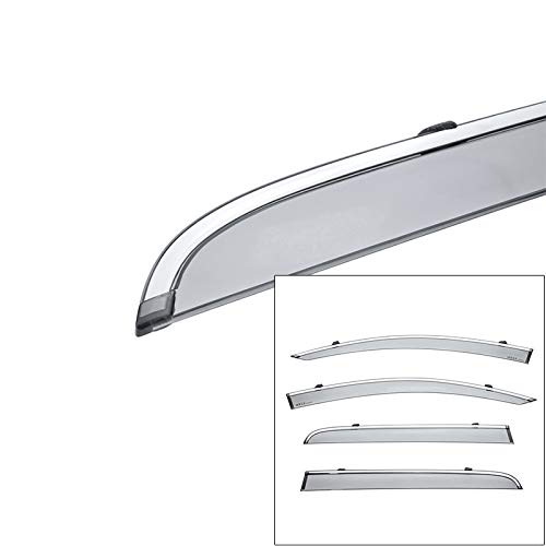 WellVisors Window Visors Wind Deflectors Compatible with GMC 2017-2023 Acadia Premium Series Rain Guards 3-847GM002