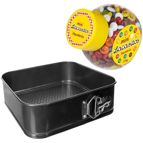 Pack repostería:LACASITOS MINI COLOR BOTE 129G+Molde cuadrado extraíble