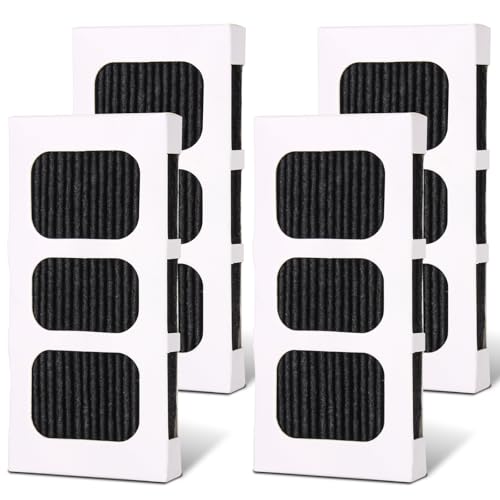 SAIERTE 4 Pack Refrigerator Air Filter Replacement, Activated Carbon Strong Adsorption, Compatible with Frigidaire Paultra2, PureAir Ultra 2, Pure Air Ultra II and Electrolux Part Models