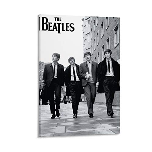 Poster vintage The Beatles – Peinture décorative sur toile – Art mural – Pour salon, chambre à coucher – 40 x 60 cm - Les Beatles, Paul McCartney, John Lennon, RIngo Starr, George Harrison Poster vintage The Beatles - Peinture décorative sur toile - Art mural - Pour salon, chambre à coucher - 40 x 60 cm