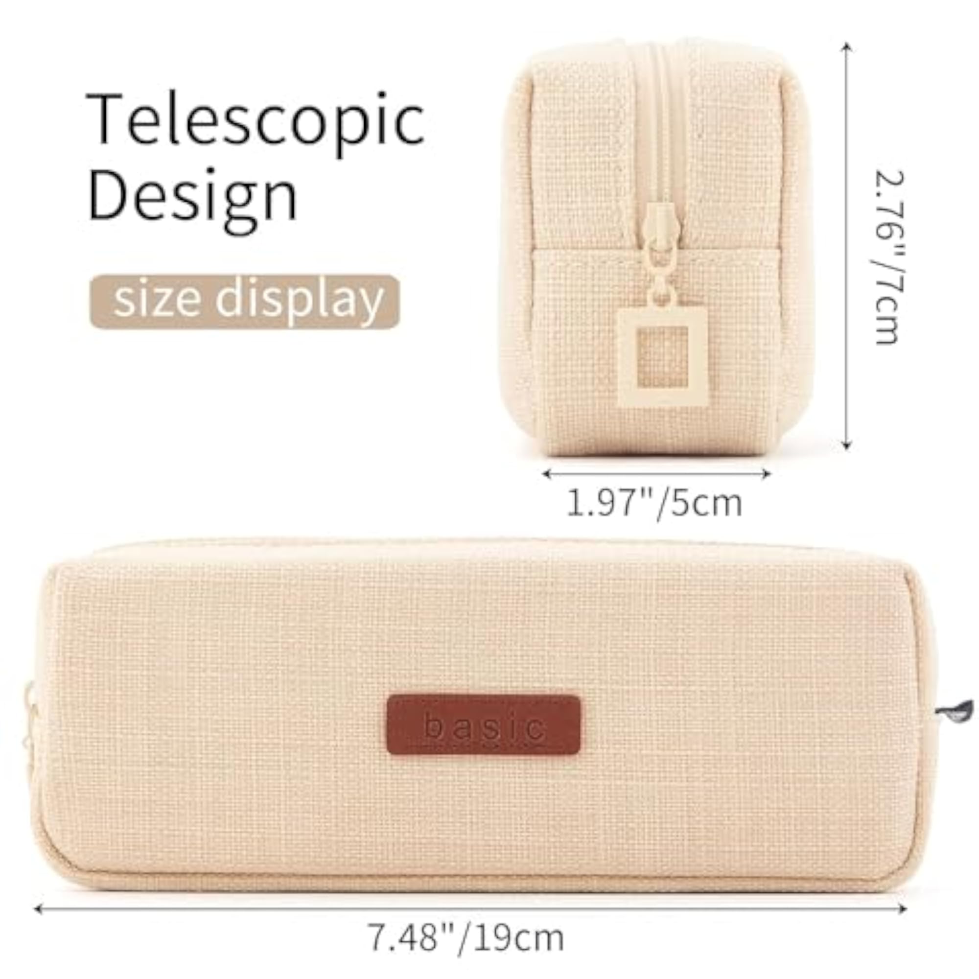 Pen Holder Pencil Case, Coin Pouch for Office Stationery