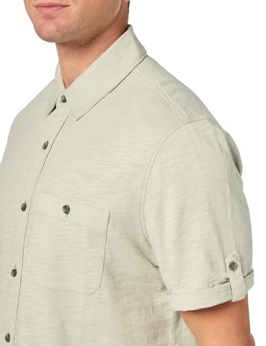PAIGE Men's Brayden Short Sleeve Shirt with Roll Tab3