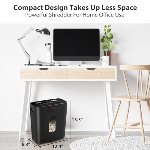 Image of vidateco 8 Sheet Paper Shredder for Home