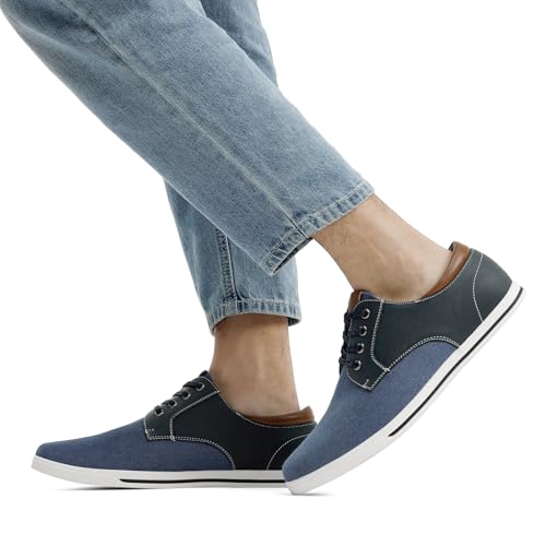 Bruno Marc Men's Oxfords Sneakers Casual Dress Shoes,Size 11,Navy,RIVERA-01