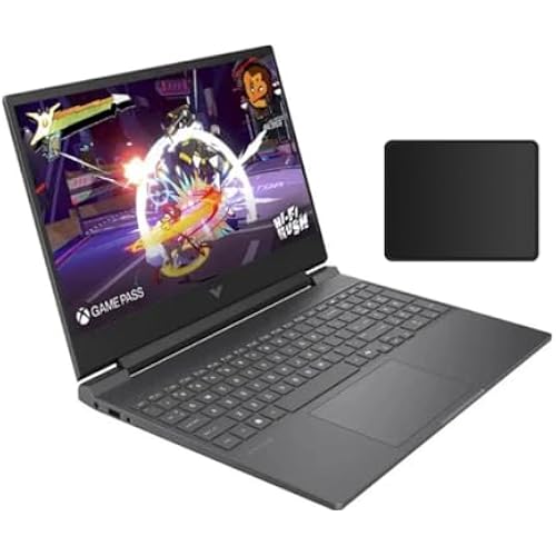 HP Victus 15.6" 144Hz Full HD Gaming Laptop | AMD Ryzen 7 7445HS |NVIDIA GeForce RTX 4050|Copilot |Backlit| 16GB RAM DDR5 | 512GB SSD |Mica Silver |Windows 11 Home |Bundle with Mouse Pad