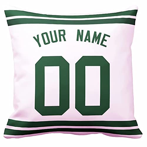 Image of ANTKING Throw Pillow 2 Pack with Custom Name and Number Personalized Gift for Men Women Boys