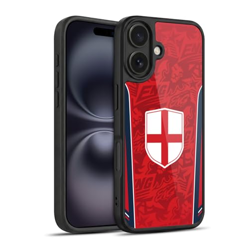 Coque Gel iPhone 16 Angleterre Head Case Designs Motif Kit Football