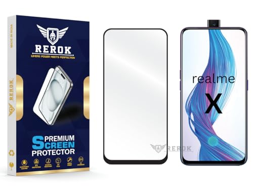 Image of Gorilla Tempered Glass Screen Protector Compatible with Realme X [Pack of 1] | Edge-to-Edge, Bubble-Free, Case Friendly, Easy Installation Kit