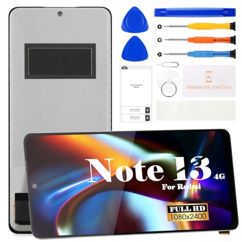 TFT LCD-Display für Xiaomi Redmi Note 13 4G für Xiaomi Redmi Note 13 4G Bildschirm Ersatz für 23129RAA4G Touchscreen Dig...