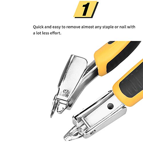 Heavy Duty Staple Remover Staple Removers,Wanlian Staple Puller Tool Upholstery Construction Heavy Duty Staple Remover Tack Lifter Office Claw Tools Puller Removing (1Piece) #TOP2