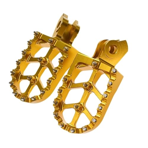 Motorrad-Fußrasten Für Yamaha Für Tenere 660 XT660Z 2008 2009 2010 2011 2012 2013 2014 2015 2016 XT660R Pedalauflagen(Gold)