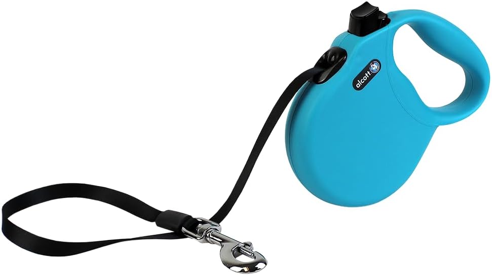 Alcott Wanderer Retractable Leash, Large, Blue