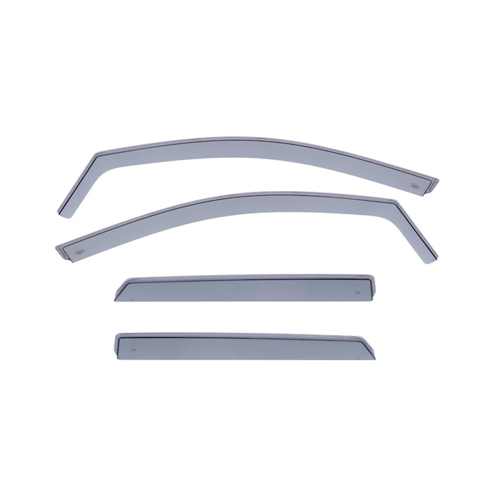 DGA Wind Deflectors Set compatible with Peugeot 3008 II 2016-2024 (4-pieces), Grey