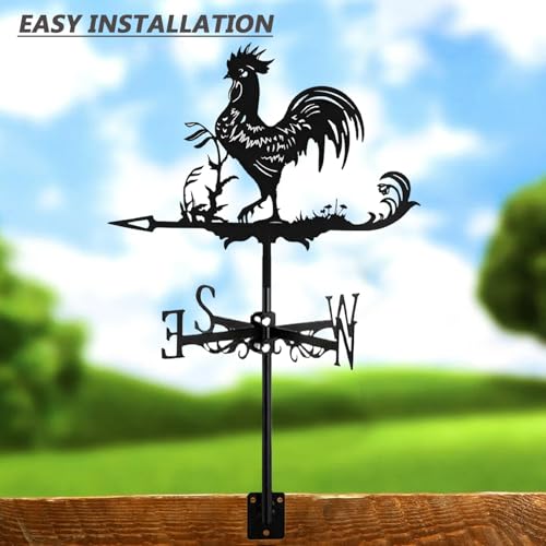 Veleta de gallo para tejado que soluciona la falta de decoración en techos vacíos 7