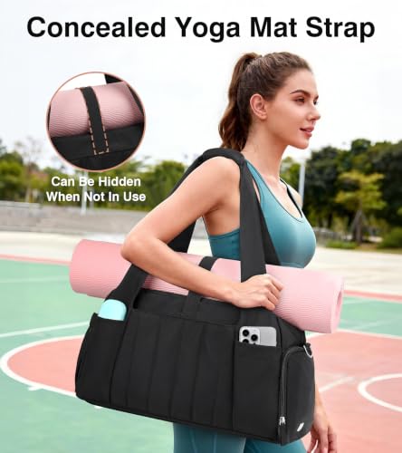 Marvolia Women's Gym Bag w/ Yoga Mat Holder - image 5
