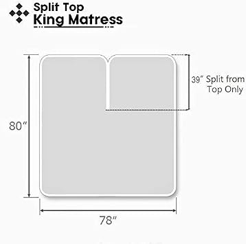 Silentnight Flex Top King Size Sheets for Sleep Number Bed (4 Pcs) - 100% Microfiber - 18 Inch Deep Pocket Sheets - Split Top King Sheet Set- Split Down 39 from The top, Sage Solid
