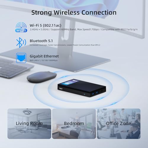 Image of MeLE Quieter4C Fanless Mini PC N150 with Windows 11 Pro 32GB LPDDR5 512GB SSD Micro Desktop Computer Support 4K Triple Display, Dual HDMI,USB-C Powered,Small PC on Industrial Business Astrophotography