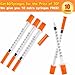 40 PACK U-100 Disposable Syringes with Needle - 1ml/cc, 30G 5/16