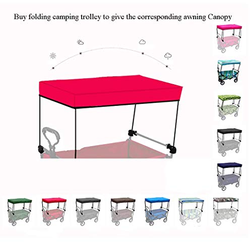 FAZENHUA Klappbarer Gartenwagen, robuster Wagen für Outdoor-Camping, Picknick, Angeln, Multifunktions-Einkaufswagen mit Tischplatte, Belastung: 80 kg – Bild 6