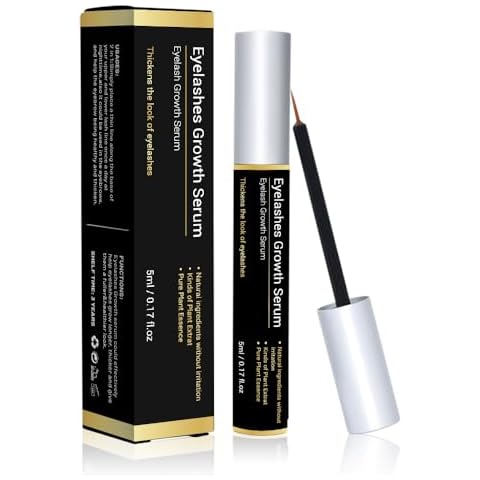 Nielies AMAZING LashForce Eyelash Growth Serum (5 ml) Eye Lash Serum For Eyelash Growth And Eyebrow Growth Serum - Eyelash Serum To Grow Lashes Thicker Natural Longer Eyelashes Lash Serum (Black) Cover