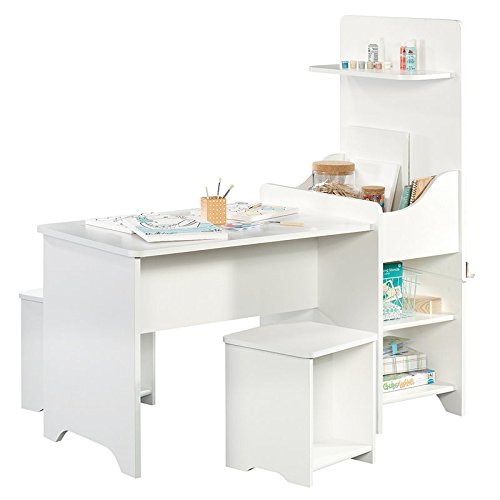 Sauder Pinwheel Kids Activity Center, Soft White finish - Image 4