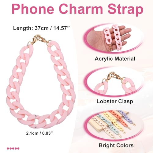 Correa de muñeca para teléfono rosa para evitar caídas y llevarlo cómodo 2