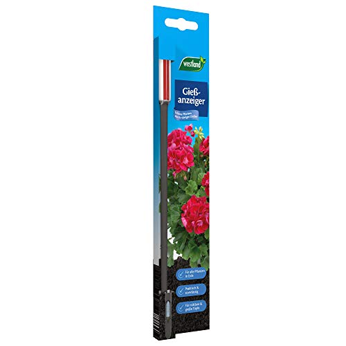 Westland indicador de riego grande, 26 cm, antracita – Medidor de agua para plantas, práctico avisador de riego para el uso en sustrato vegetal