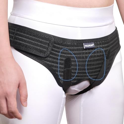 VELPEAU Hernia Belt Bilateral Inguinal Groin Support