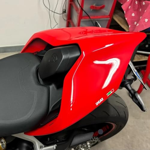 Capot de siège arrière moto compatible Panigale Streetfighter V2 V4 pad carénage queue