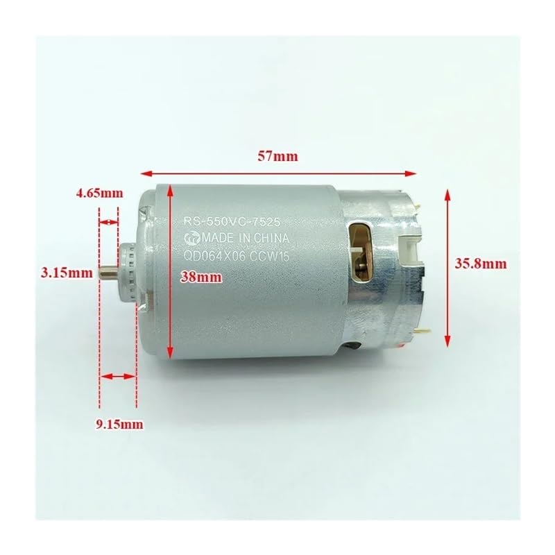RS-550VC-7525 CCW15 DC 10.8V 12V 14.4V Taladro eléctrico miniatura 2