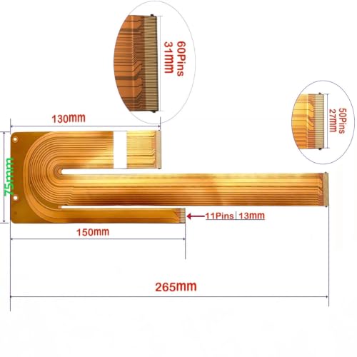 Cable Plano Flexible FPC AVH-X7780TV Recambio para Lector DVD 3