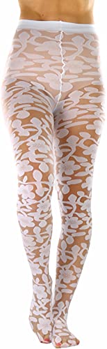 Image of ToBeInStyle Women's Sheer Floral Lace Full Length Leggings
