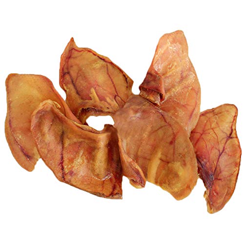 Nature Gnaws Large Whole Pig Ears for Dogs - 100% Natural Premium Dog