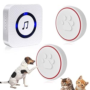 ChunHee Katzenklingel/Hundeklingel Buzzer Hund Haustier Türglocken Sensor Berührt Wasserdicht Türklingel Steckdose…