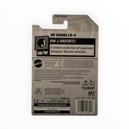 Hot Wheels '88 Honda CR-X, HW J-Imports 10/10 [Blue]