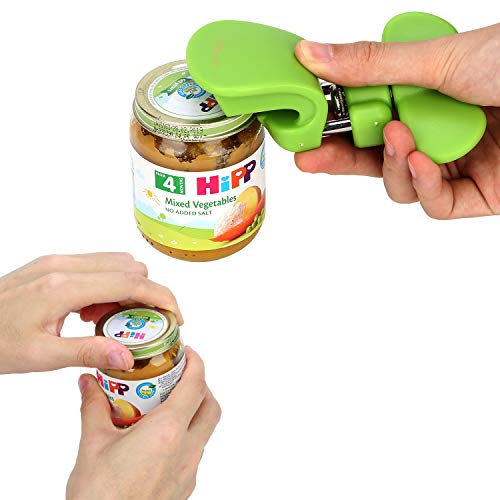 Home Kitchen Restaurant Safety Bottle Jar Manual Can Opener&Bangrui Professional 3-In-1 Can Opener.smooth And Neat Edge Can Opener. Delicate Exterior. Best For The Left-Handed And Outdoor-Goers(Green) #TOP4