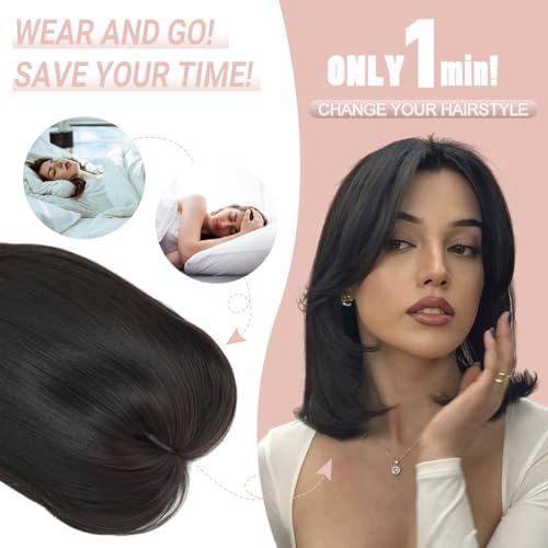 MORICHY Hair Toppers for Thinning Crown 6.5x6.5inch Large Base to Cover Gray or Hair Loss - Image 2