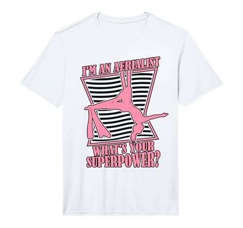 What's Your Superpower Gymnastics Aerial Yoga Aerial Silks Performance T-Shirt