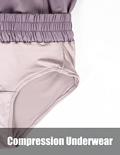 Bmjl Women's Running Shorts Elastic High Waisted Shorts Pocket Sporty Workout Shorts Quick Dry Athletic Shorts Pants(Xs,Purple) #TOP2