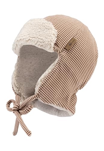 Sterntaler Fliegermütze mit Rippenmuster -dezent gestreift -...