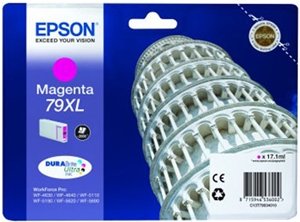 EpsonOriginal 79XL Magenta High Capacity Ink Cartridge (C13T79034010)