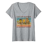 Photo Gallery donna get in loser stiamo facendo scienza design divertente maglietta con collo a v Photo Gallery donna get in loser stiamo facendo scienza design divertente maglietta con collo a v