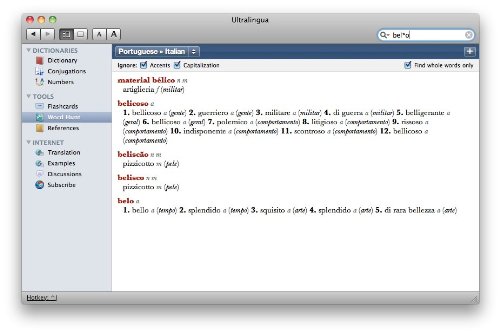 Italian-Portuguese Dictionary for Mac [Download] - Thumbnail 6