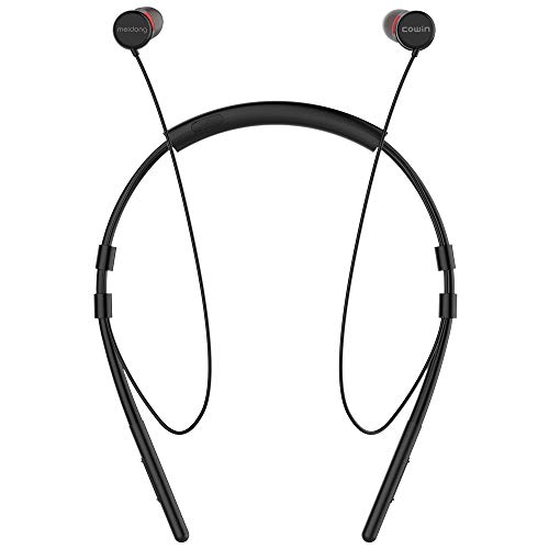 Auriculares inalámbricos Meidong, Bluetooth 5.0 con micrófono, banda para el cuello ligera, sonido HD 10H tiempo de reproducción IPX5 resistente al agua para entrenamiento gimnasio ocio (HE6)