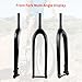 MLIKYRGK 27.5/29inch Carbon Fiber Rigid Mountain Bike Fork 110 * 15mm Thru Axle Boost Disc Brake 1-1/2