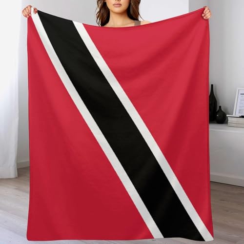 Couverture Trinité-et-Tobago douce pour lit et canapé