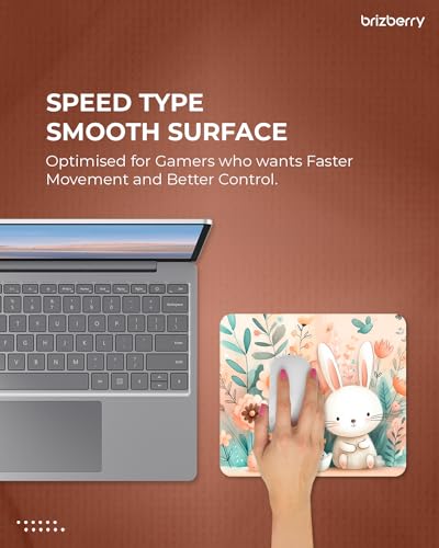 ARTBRIZ Brizberry Mouse Pad, Large Printed Premium Textured Waterproof Anti Skid Rubber Base for Desktop Laptop Gaming Professional 240X210X3mm... - Image 2