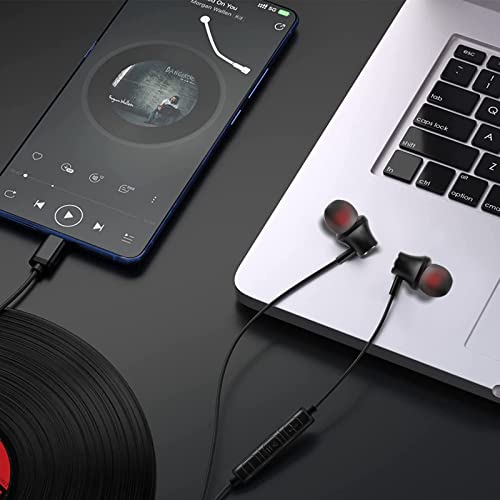 Usb C Headphone, Wired Earbuds Usb Type C Earphones Magnetic Noise Canceling In-Ear Earphones With Microphone For Samsung Galaxy S23 Ultra S22 S21 S20 A53 Pixel 7 6A 6 Oneplus Ipad #TOP7