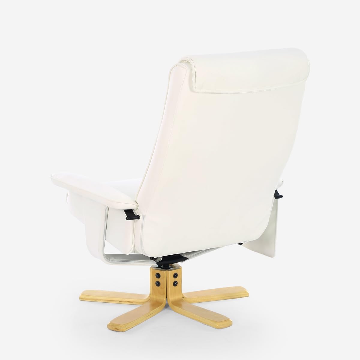 Produce Shop Fauteuil de Massage Relaxant et Chauffant avec Repose-Pieds Myron - Blanc